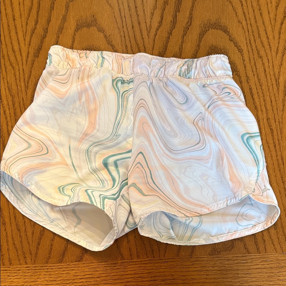 Old Navy Kids Marble Print Shorts - Pastel Multicolor
